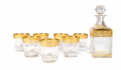 Saint-Louis Whiskygarnitur "Thistle", - Vánoční aukce - Stříbro, sklo, porcelán, Moderní umění grafika, koberce