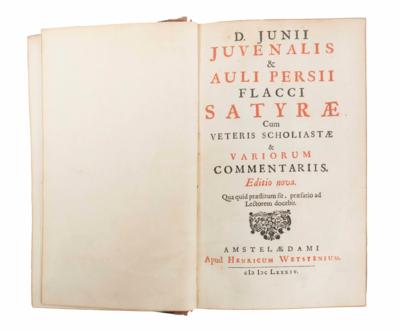 Juvenal (Decimus Junius Juvenalis) und Persius (Aulus Persius Flaccus) Sammlung der Satiren - Velikonoční aukce