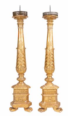 Paar klassizistische Kerzenleuchter, um 1820 - Osterauktion