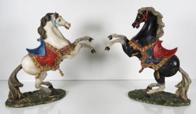 Paar Krippenpferde in der Art Johann Giners d. Ä. - Letní aukce