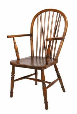 Englischer Armlehnsessel, sog. Windsor Chair, 19. Jahrhundert - WEIHNACHTSAUKTION