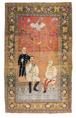 Figuraler Teppich mit der Darstellung von Kaiser Franz Joseph I., - Vánoční aukce