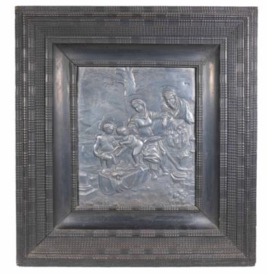Hl. Familie, Silberrelief, Venedig, 19. Jahrhundert - Vánoční aukce