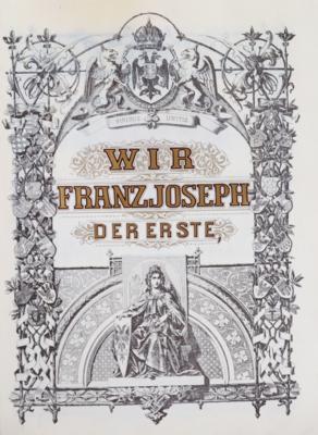 Adelsbrief Kaiser Franz Joseph - Velikonoční aukce