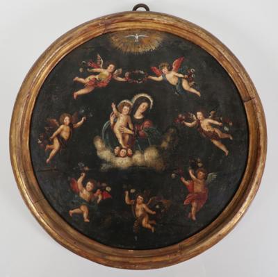 Andachtsbild (Tondo), Italien/Spanien um 1700 - Velikonoční aukce