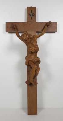 Kreuz, Umkreis Jakob Adlhart,20. Jahrhundert - Porcellana, vetro e oggetti da collezione