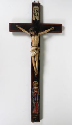 Kruzifix, 2. Hälfte 19. Jahrhundert - Porcellana, vetro e oggetti da collezione