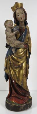 Madonna mit Kind im gotischen Stil, Anfang. 20. Jahrhundert - Porcellana, vetro e oggetti da collezione