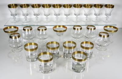 Trinkserviceteile "Concord", Entwurf um 1950, Kristallglamanufaktur Theresienthal, Zwiesel - Porcelán, sklo a sběratelské předměty