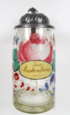 Andenken-Bierkrug, Oberschwarzenberg, 19. Jahrhundert - Porcelain, glass and collectibles