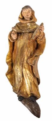 Hl. Mönch - Hl. Benedikt oder Hl. Antonius von Padua?, Österreich, 17. Jahrhundert - Porzellan, Glas und Sammelgegenstände