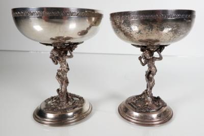 Paar Champagnerschalen, Fa. Alpadur, Spanien 20. Jahrhundert - Porcelán, sklo a sběratelské předměty