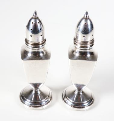Paar Silber Gewürzstreuer, Mueck-Cary Co. Inc., New York um 140/50 - Porcelain, glass and collectibles