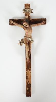 Kruzifix, Tirol, 19. Jahrhundert - Porzellan, Glas und Sammelgegenstände