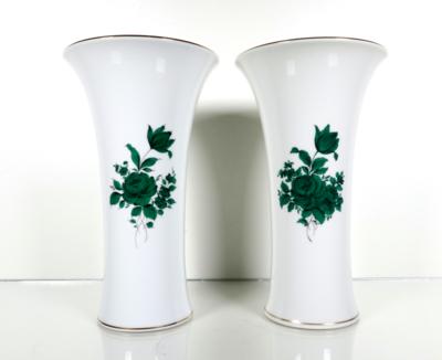 Paar Vasen, Augarten, Wien, 2. Hälfte 20. Jahrhundert - Porzellan, Glas und Sammelgegenstände