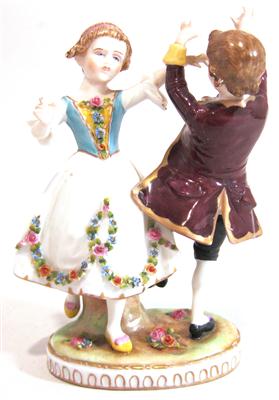 Porzellanfigur "Junges Tanzpaar" - Arte, antiquariato e gioielli