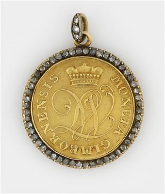 Münzanhänger-Ducat, WALLMODEN-GIMBORN, 1802 - Arte e antiquariato