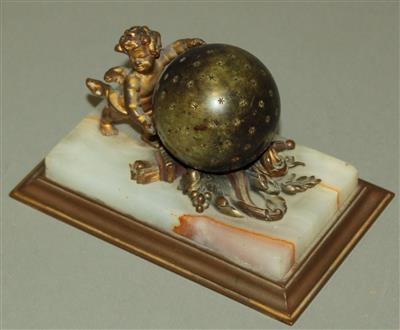 Bronzefigur "Amor mit Himmels-globus" - Um?ní a starožitnosti