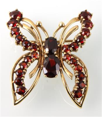 Granatanhänger "Schmetterling" - Jewellery