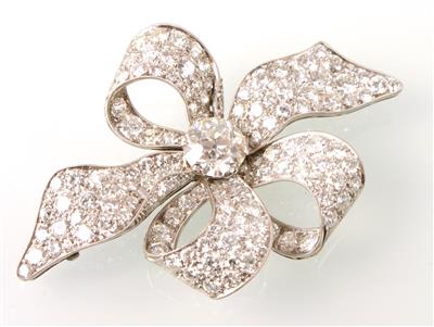 Brillant-Diamantbrosche zus. ca. 9 ct - Jewellery
