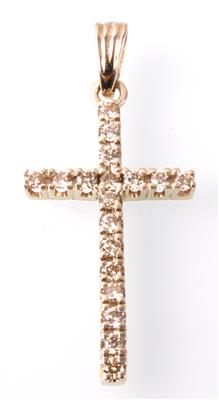 Brillantkreuz zus. ca. 0,55 ct - Jewellery