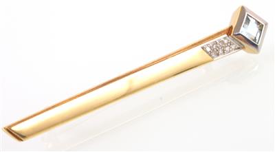 Diamantbrosche zus. ca. 0,10 ct - Jewellery