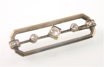 Brillant/Diamant Brosche zus. ca. 0,40 ct - Jewellery
