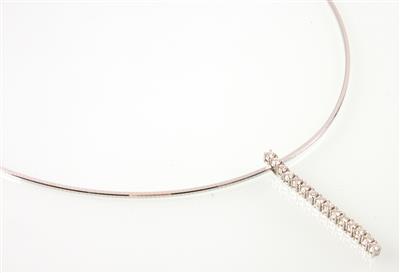 Brillantcollier zus. 0,75 ct - Jewellery