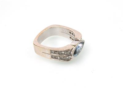 Saphir Brillant Ring - Gioielli