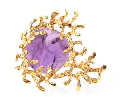 Amethystbrosche - Schmuck Onlineauktion