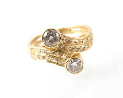 Brillant Diamant Ring zus. ca. 0,90 ct - Schmuck Onlineauktion