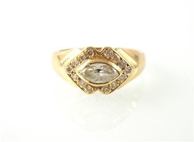 Brillant/Diamantring zus. ca.0,60 ct - Jewellery