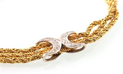 Diamantarmkette 3-reihig zus. ca. 0,10 ct - Jewellery