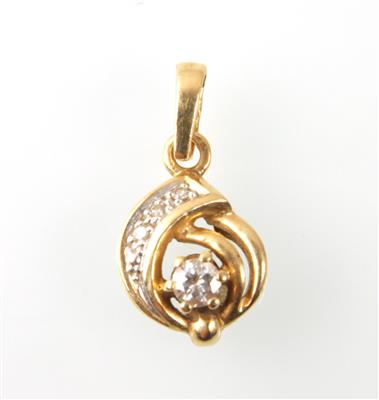 Brillant-Diamantanhänger zus. 0,10 ct - Jewellery