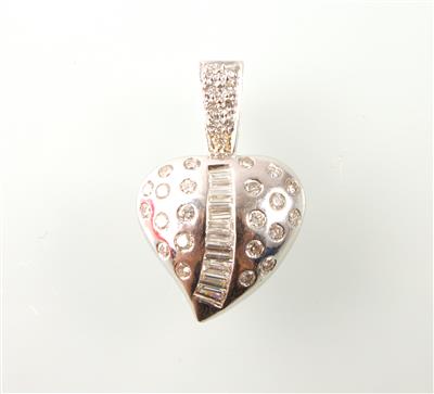 Brillant-Diamantanhänger zus. ca. 0,90 ct - Jewellery, watches and antiques