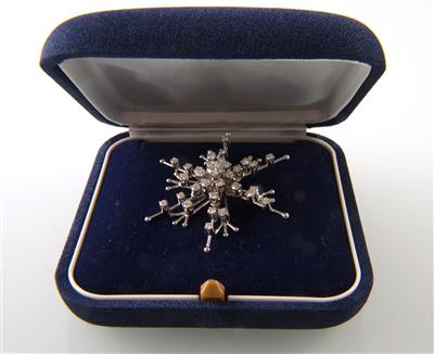 Brillantbrosche zus. ca. 1,70 ct - Jewellery, watches and antiques