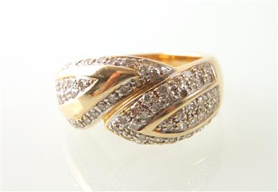 Diamantdamenring - Watches, jewellery and antiques