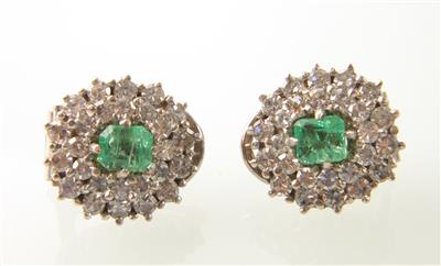 Diamantohrclips zus. ca. 1,90 ct - Orologi, gioielli e antiquariato
