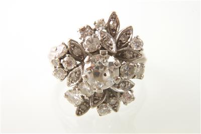 Altschliffbrillant/diamantring zus. ca. 2,20 ct - Dipinti, gioielli e orologi